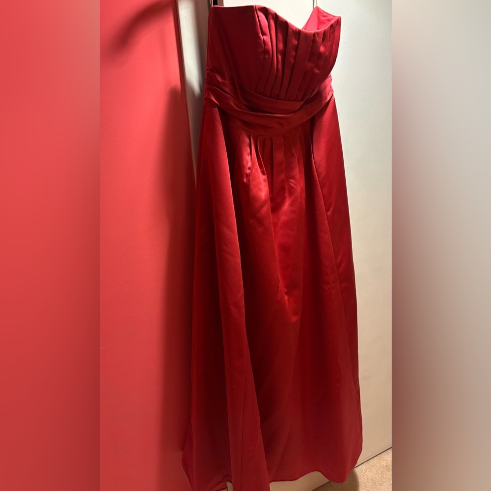 David's Bridal Fuscia Gown